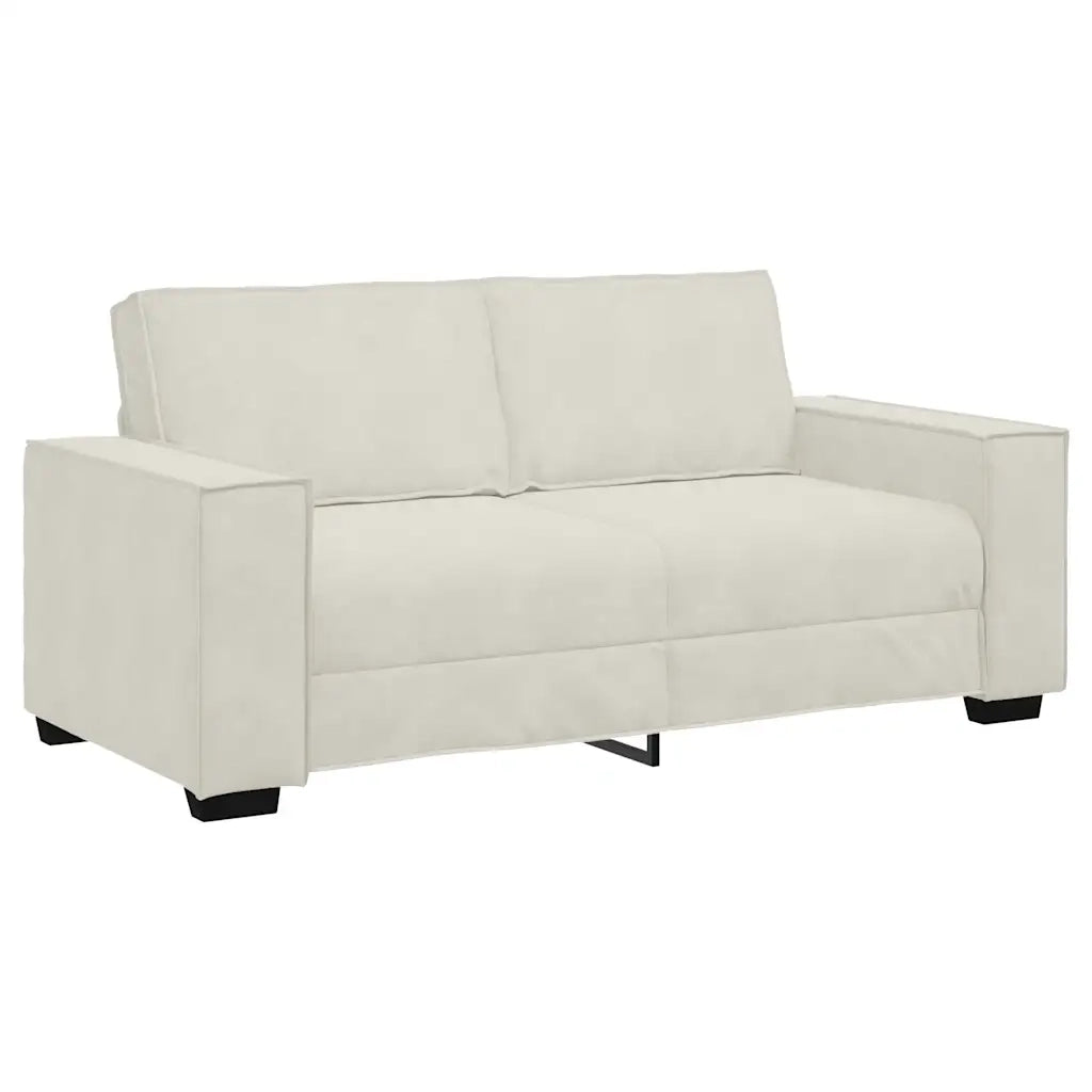 Divano a 2 Posti-Sofa 2 Posti crema 140 cm in Velluto 286325