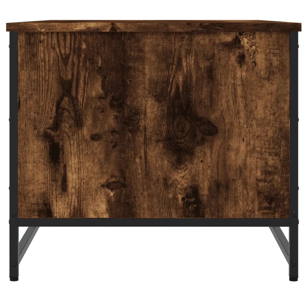 Tavolino da Salotto-Tavolino da soggiorno-Tavolo Rovere Fumo 85,5x51x45 cm Legno Multistrato