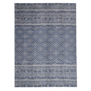 Tappeto Sunny 100 in poliestere azzurro stile vintage