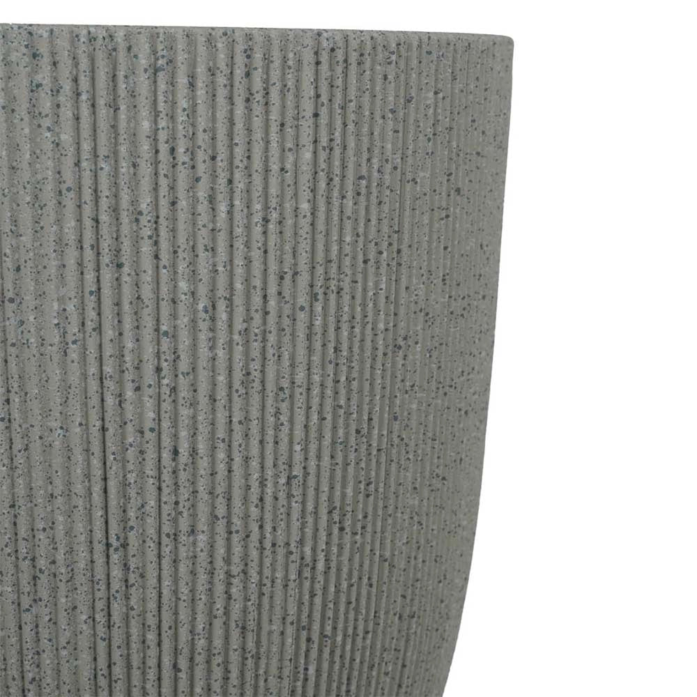 Vaso in plastica HDPE poliresina alta densità per piante Cilindro Grigio h 37,5