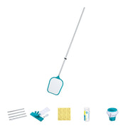 Trade Shop - Kit Completo Per Cura Manutenzione Accessori Pulizia Piscine Fuori Terra Fino A 396cm 58794 -