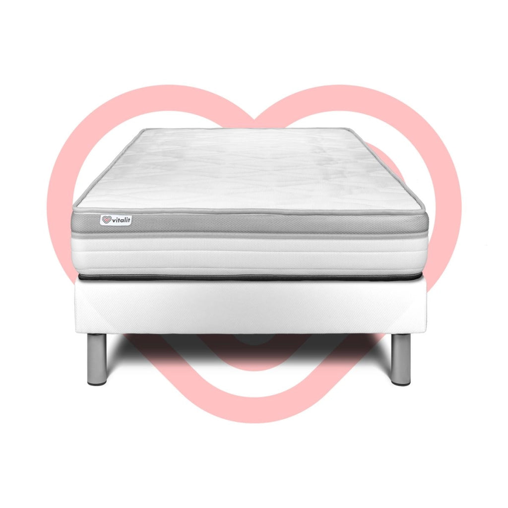 Letto con materasso VITAL RELAX 120 x 200 cm Rete kit Bianco