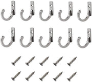 Hanger per chiavi/oggetti 10 pezzi - Acciaio inox - Resistente alla ruggine - Stile retro - Per chiavi/sierpietri - Facile da installare - Gancio