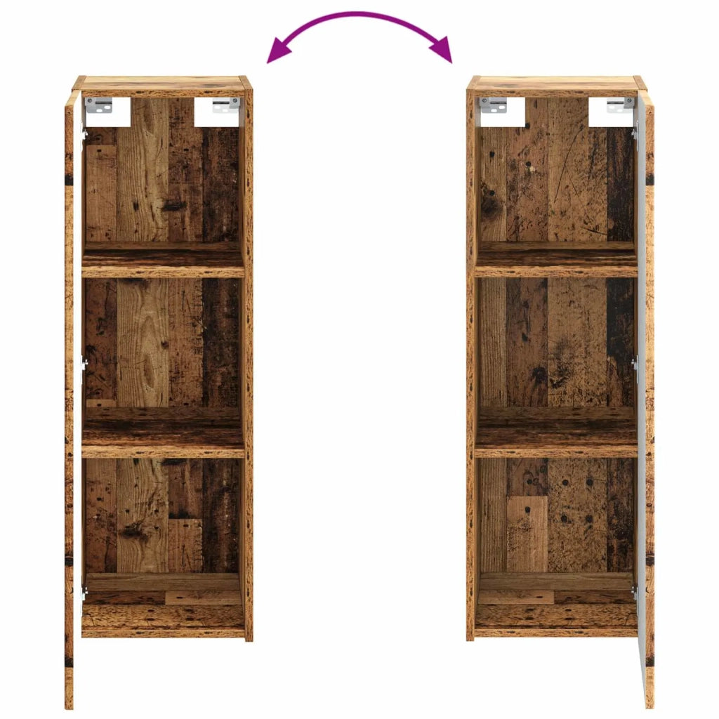 Set di Armadi da Bagno 4 pz Legno antico Legno ingegnerizzato 3407389