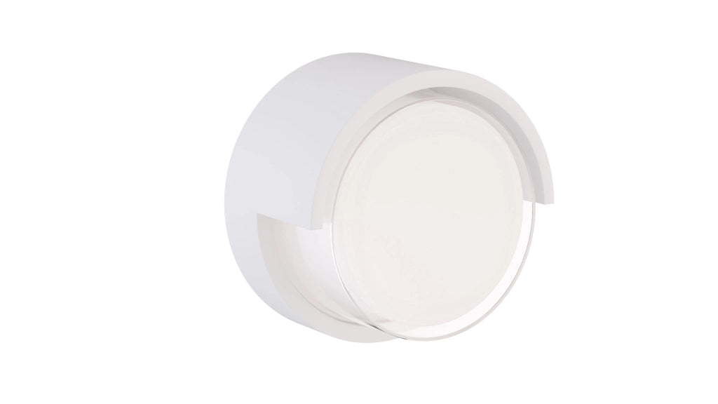 Applique LED da esterno Blis Round 15W Parete Luce Direzionata Switch 2700K/3200K/4000K Bianco Opaco - Soluzione Illuminazione Design Moderno