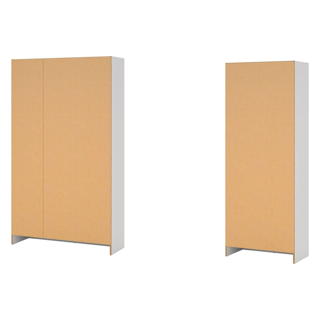 Codigoro, Armadio Multiuso Grande Modulabile, 182x180h cm Bianco