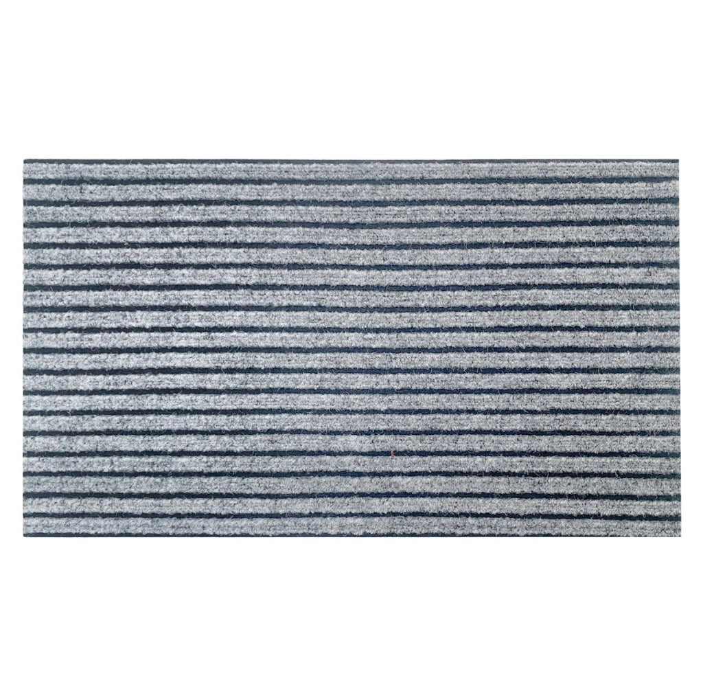 Zerbino Ingresso Porta Morbido Assorbente Moderno Tappeto Antiscivolo Interno Esterno Grigio