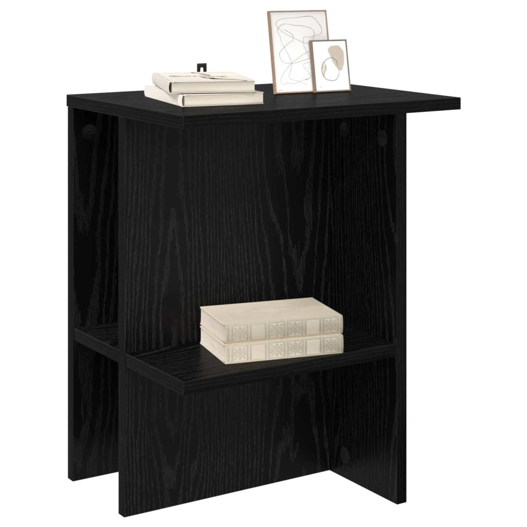Tavolino da salotto Rovere Nero 40 x 30 x 49 cm 8001065