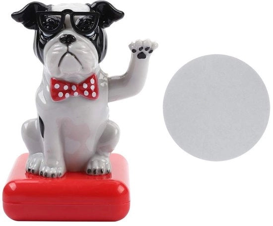 Accessori per auto - Schommelhond alimentato da pannelli solari per cruscotto