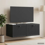 Mobile Porta TV da Muro Nero 78,5 x 41 x 30 cm 898006