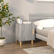 Comodino Grigio Sonoma in Legno Multistrato cod mxl 30788