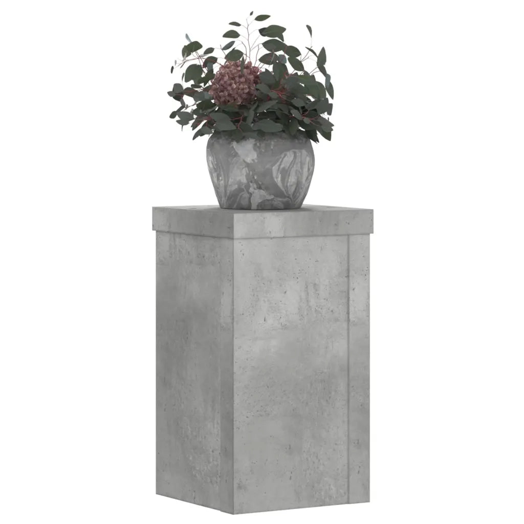 Supporti per piante | Sostegno per piante 2 pz Grigio 10x10x18 cm Legno Multistrato