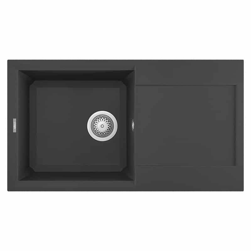 Lavello Elleci Incasso 1 vasca 78x43,5 Easy 290 Granitek Antracite LGY29059