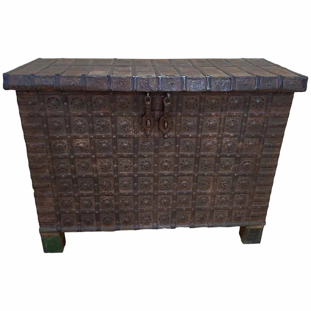 Baule in legno fatta a mano 139x44x94h cm