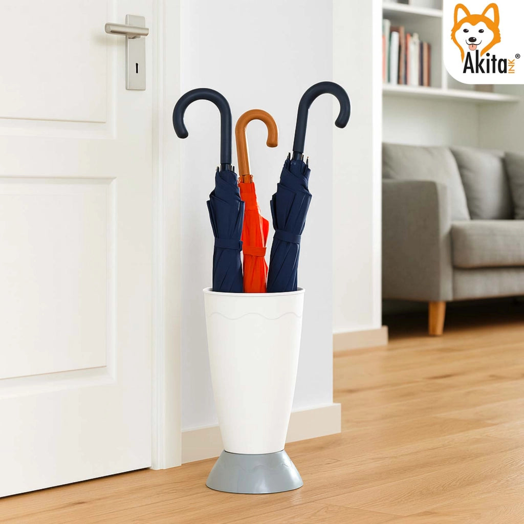 Akitaink Portaombrelli Vulcano Design Moderno 50cm Tortora