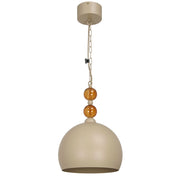 Lampada sospesa Tobago 1xE27 beige ambra Luminex