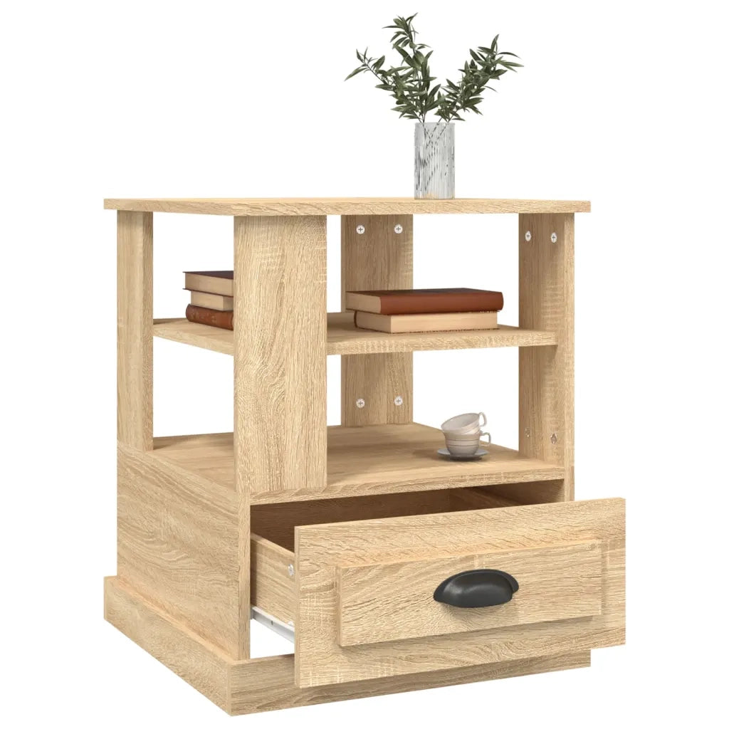 vidaXL Tavolino Rovere Sonoma 50x50x60 cm in Legno Multistrato
