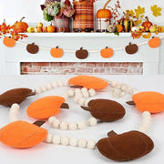Decorazione di Halloween per festa d'autunno - bandiera di legno con zucca - decorazione per autunno e Halloween