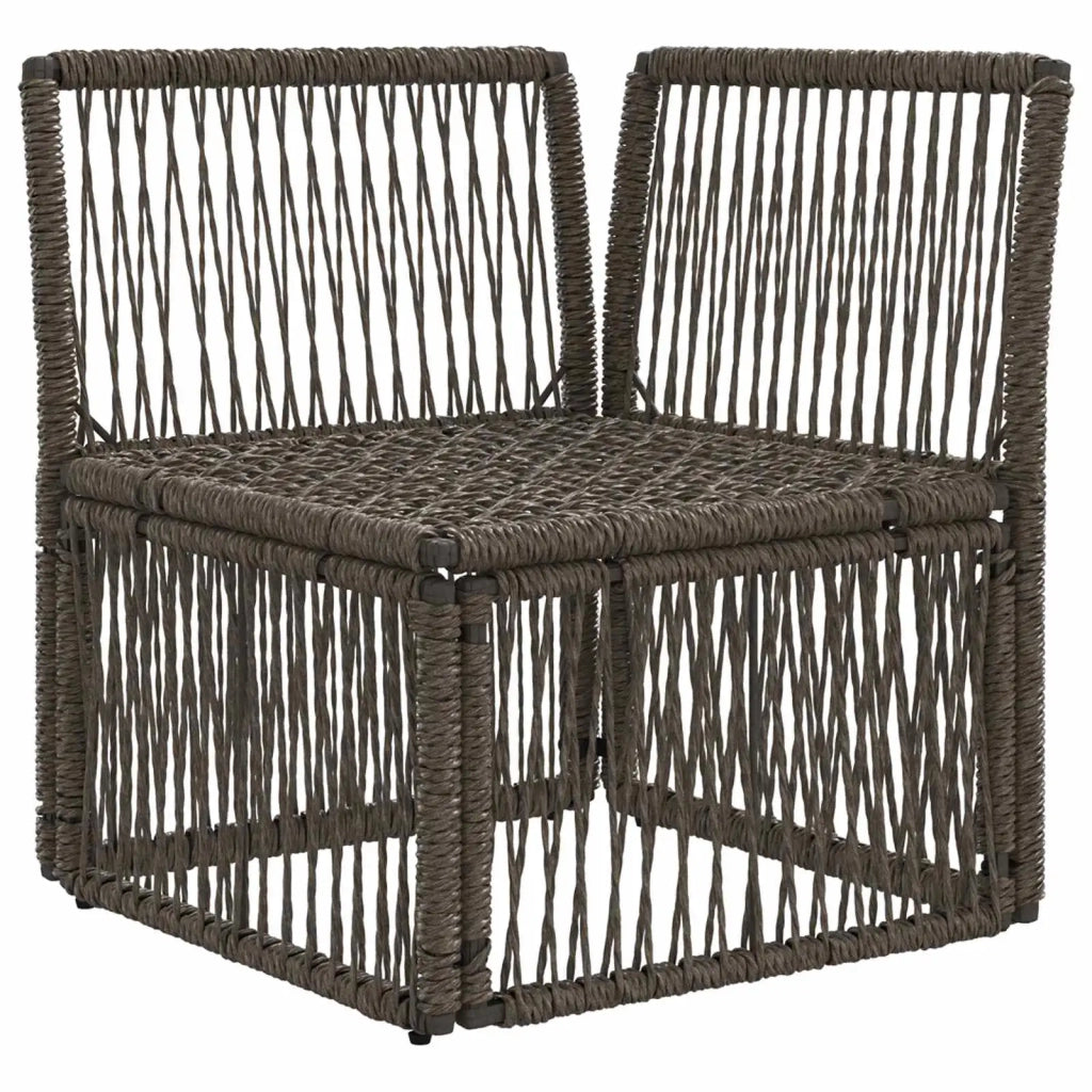 Unità divano angolare Grigio polyrattan 42026711