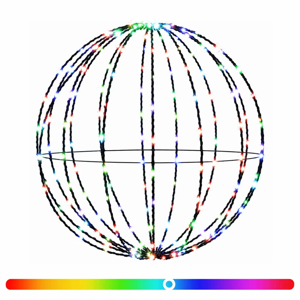 Luce a punta di Natale 96 LED RGB Diametro 30 x 32 cm 42049734