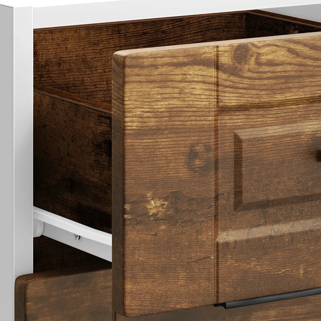 Pensile da cucina | Base da Cucina Porto Rovere Fumo in Legno Multistrato