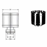 Inox doppia parete aisi 316 capp ello antivento d.100 150 b08x9w4