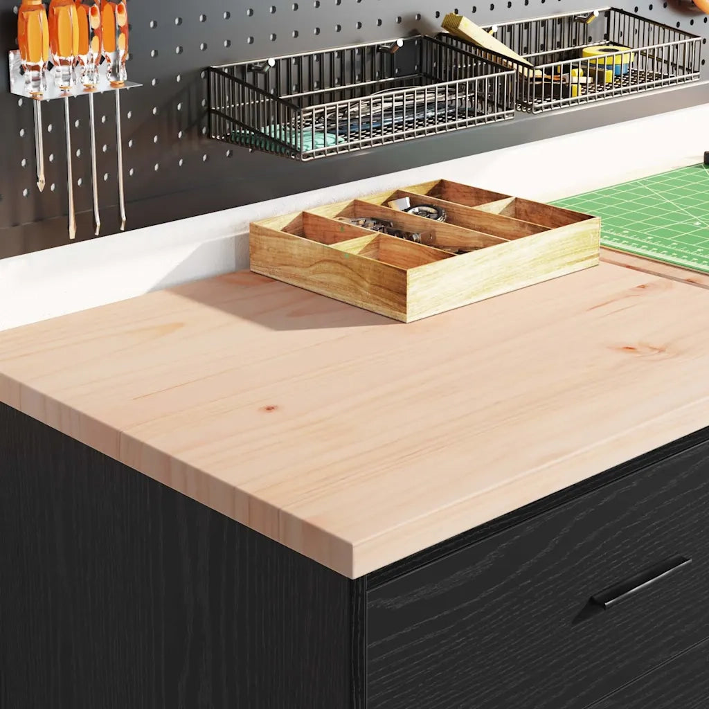 Armadietto da Garage Nero 60x51x85 cm in Legno Massello di Pino CFW1998630