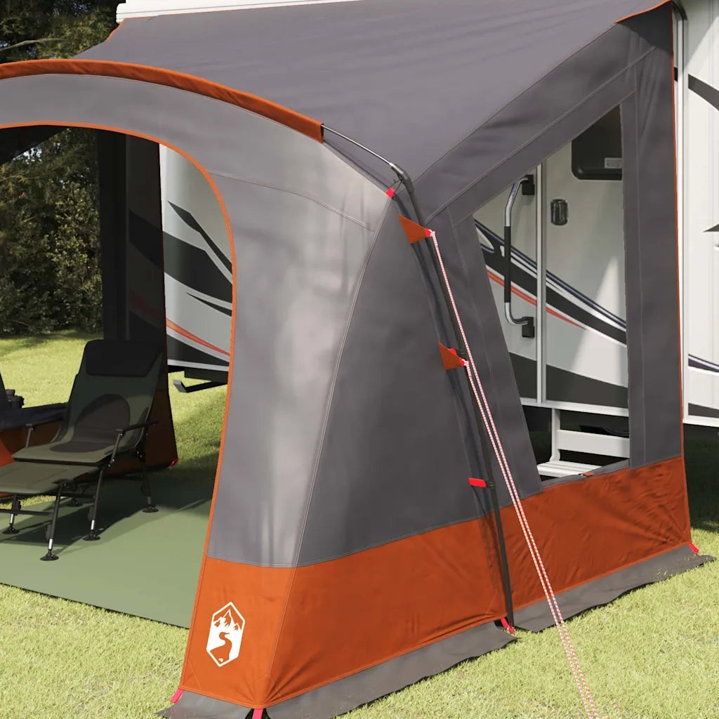 Tenda da Carovana per 5 Persone con tetto Grigio e arancione 42001085