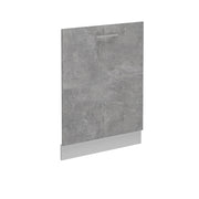 Pannello frontale R-Line Calcestruzzo/Bianco 60 cm senza piano di lavoro Vicco