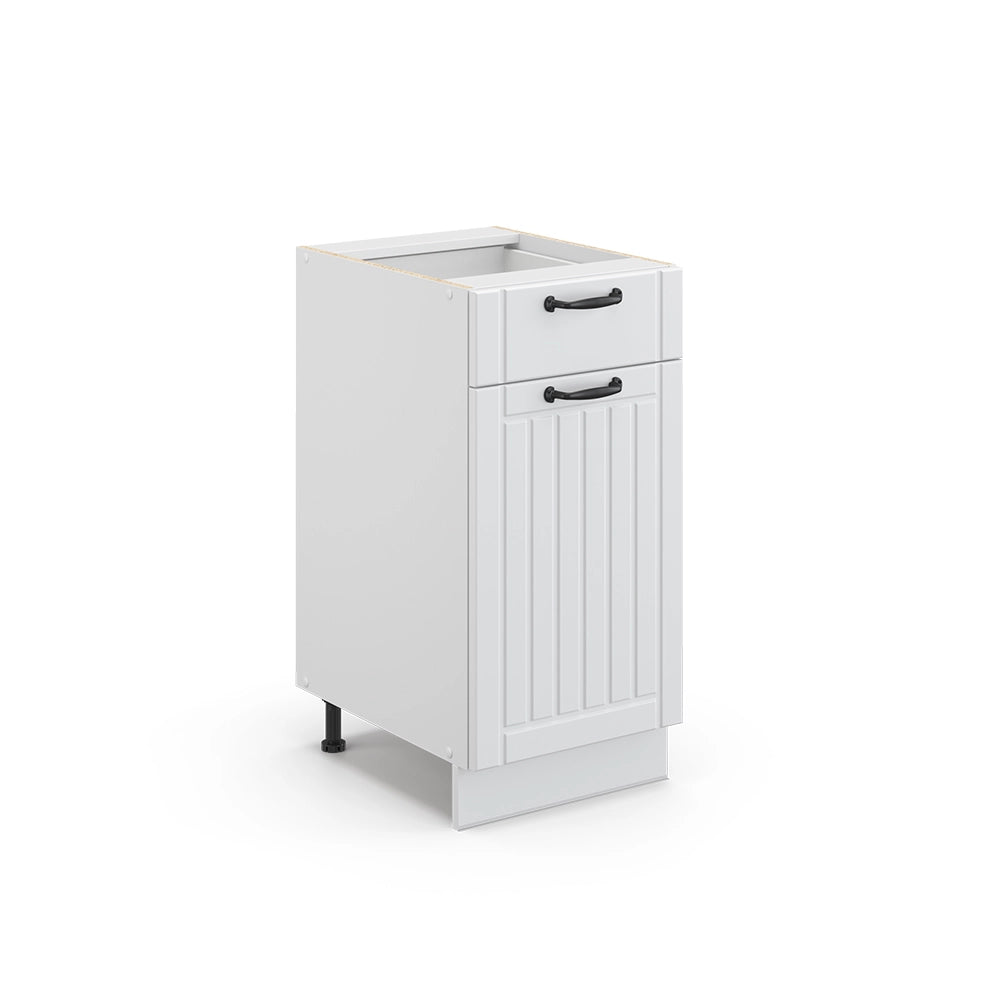 Vicco Mobiletto base per cucina Bianco casa di campagna 40 cm senza piano di lavoro