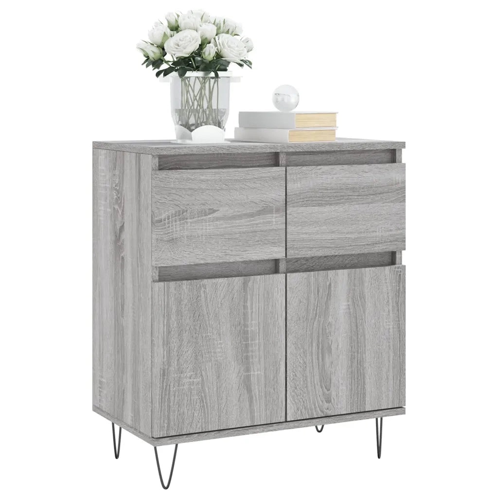 Credenza Grigio Sonoma 60x35x70 cm in Legno Multistrato 831122