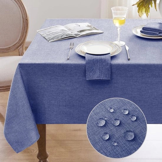 Telaio da tavolo lavabile 240x140 cm tovaglie da tavolo a tessuto in lino tovaglie da tavolo lavabili impermeabili alla pioggia tovaglie da tavolo rettangolari per autunno esterno, scuola, iscrizione, festa