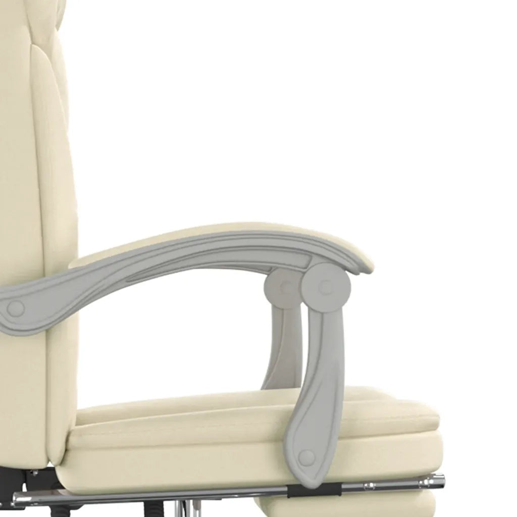 Poltrona da Ufficio Reclinabile Crema in Similpelle cod mxl 26123