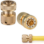 Connettori a vite in rame - 2 pezzi - connettore a vite - 1/2 pollice - per giardinaggio/lavaggio auto - diametro esterno 27 mm