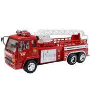 Trade Shop - Camion Vigili Del Fuoco Giocattolo Con Scala Di Soccorso Girevole E Allungabile -