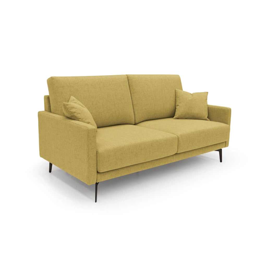 Saturno Divano moderno in tessuto morbido impermeabile T03 140 cm giallo