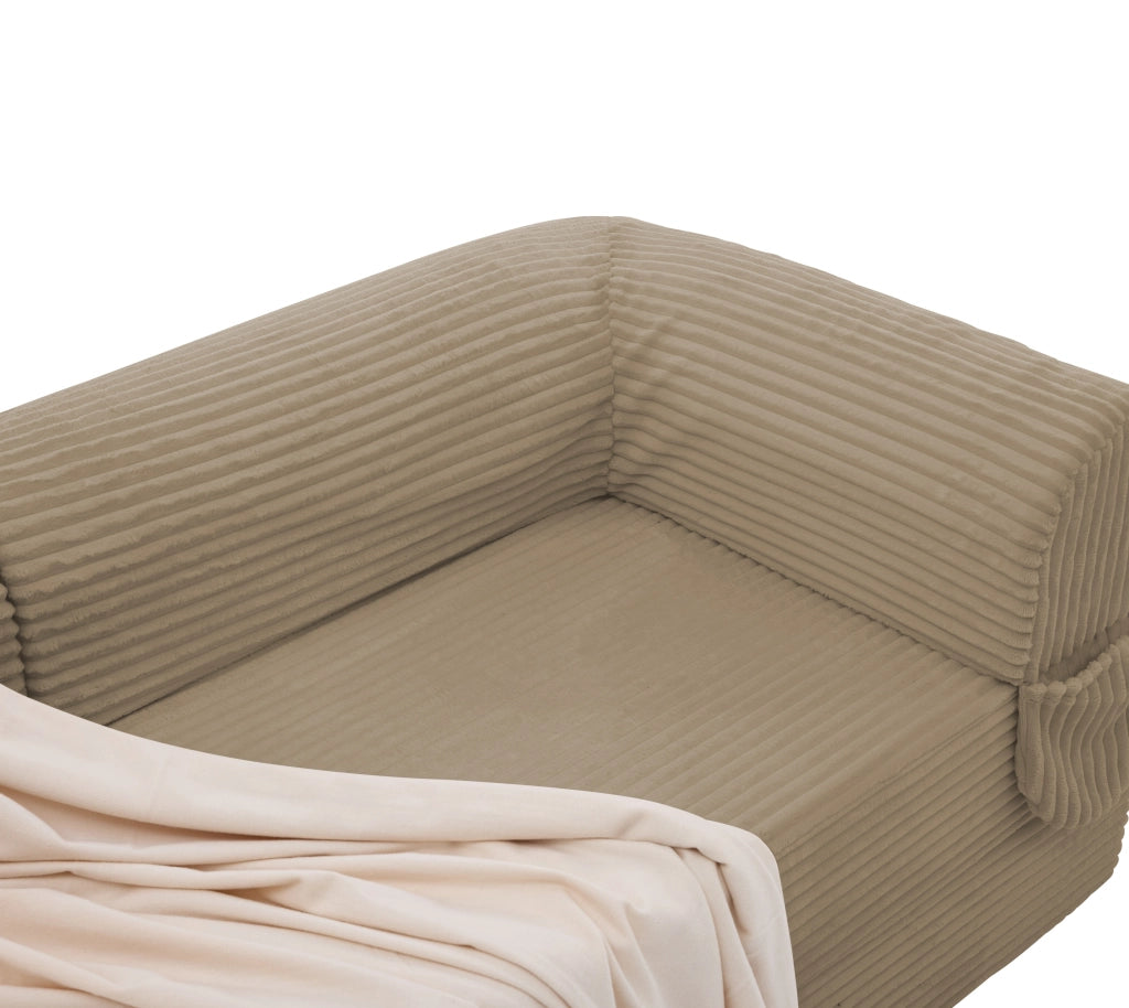 DIVANO LETTO 2 posti convertibile 37 x 37 x 89 cm corda marrone