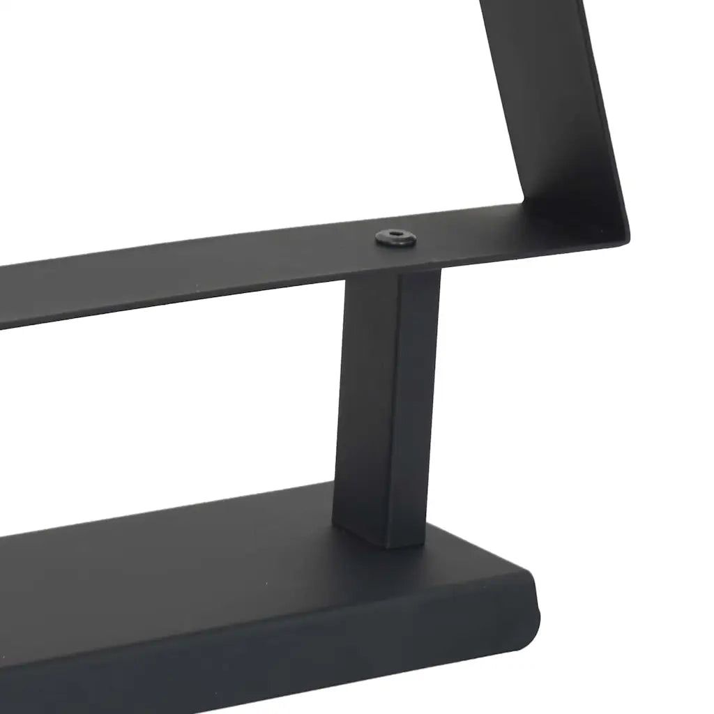 Albero di Natale in metallo con supporto Nero 125,5 cm Acciaio