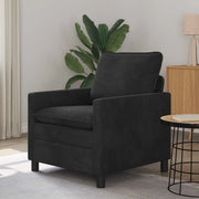 Divano Nero 76 x 81 x 87,5 cm Velluto