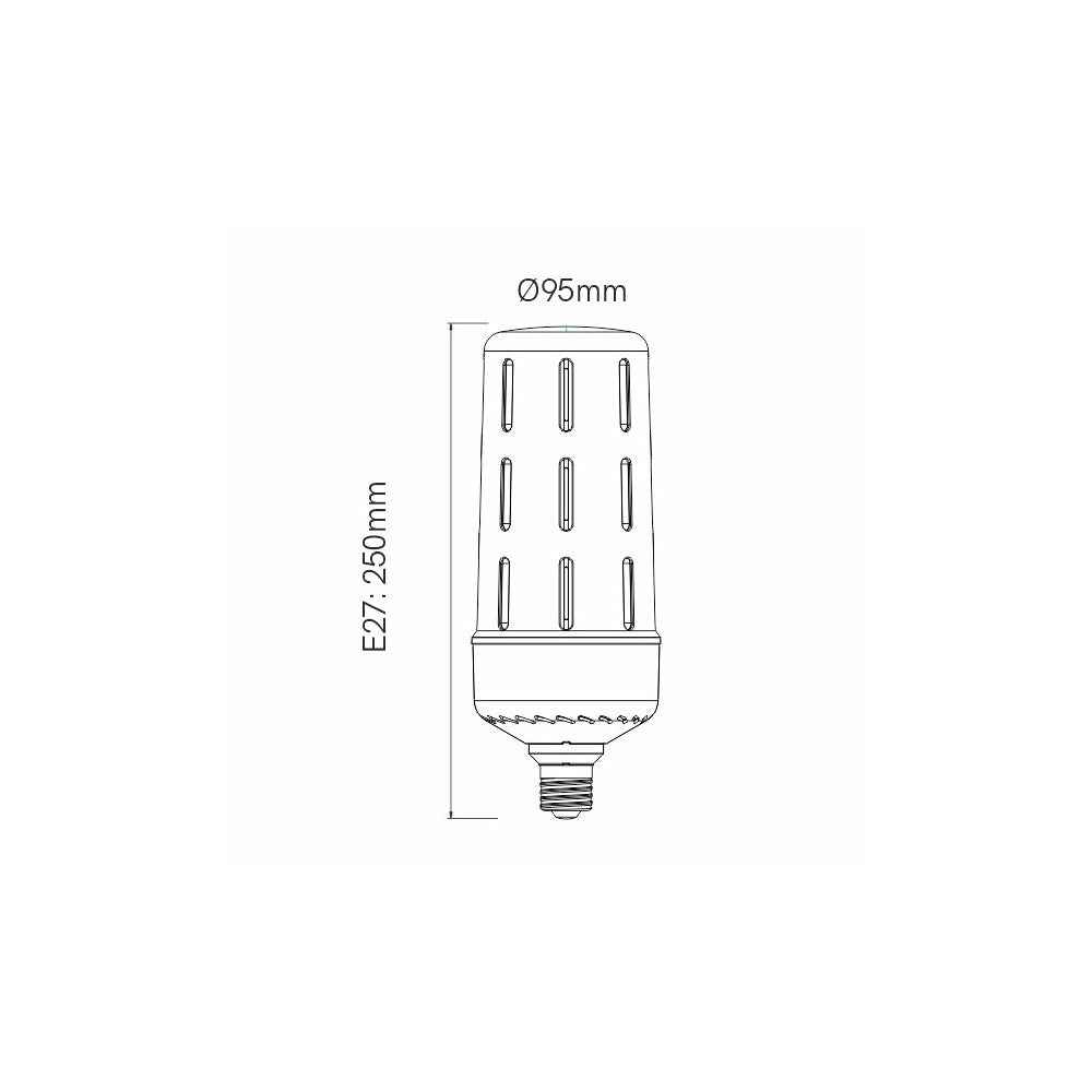 Lampadina a led ad alta potenza ARIA 50W E27 6200lumen - Luce Fredda 5000K