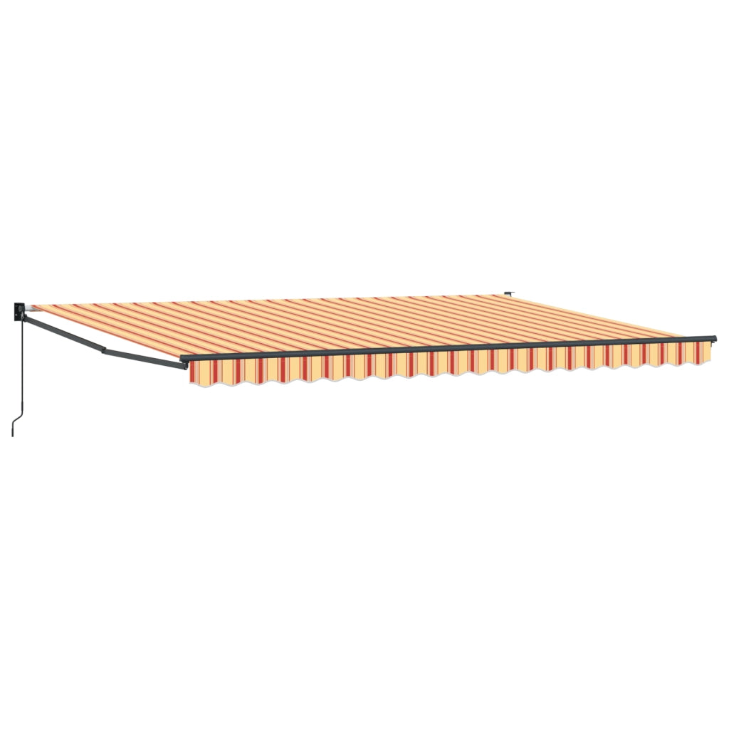 Tenda Retrattile Manuale Gialla e Arancione 500x300 cm