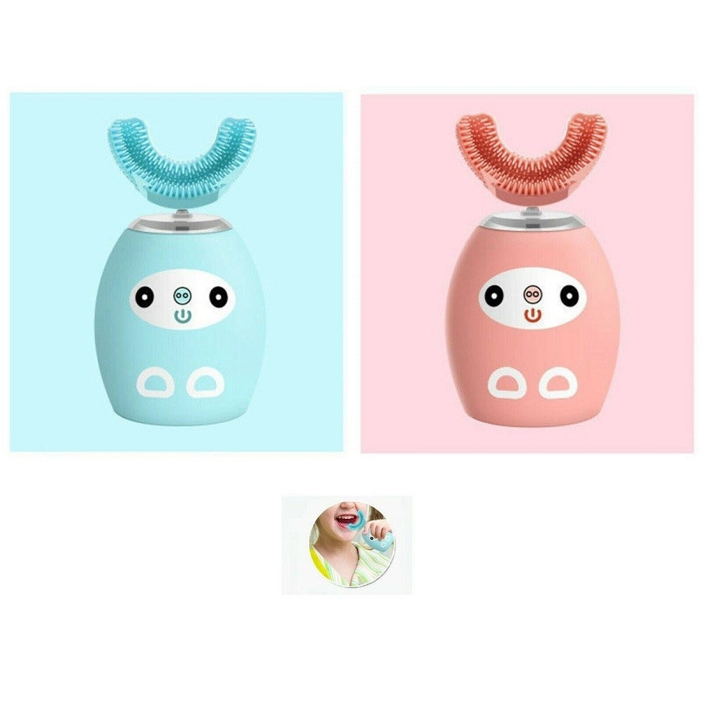 Trade Shop - Spazzolino Elettrico A Ultrasuoni Bambini Pulizia E Sbiancamento Denti Q-ys13 -