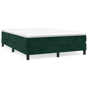 Letto matrimoniale | Letto per adulti | Struttura Letto a Rete a Molle Verde Scuro 140x200 cm in Velluto