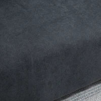 Divano 2 Posti Moderno in Stile Nordico con Schienale Trapuntato in Tessuto, 145x76x88 cm, Grigio