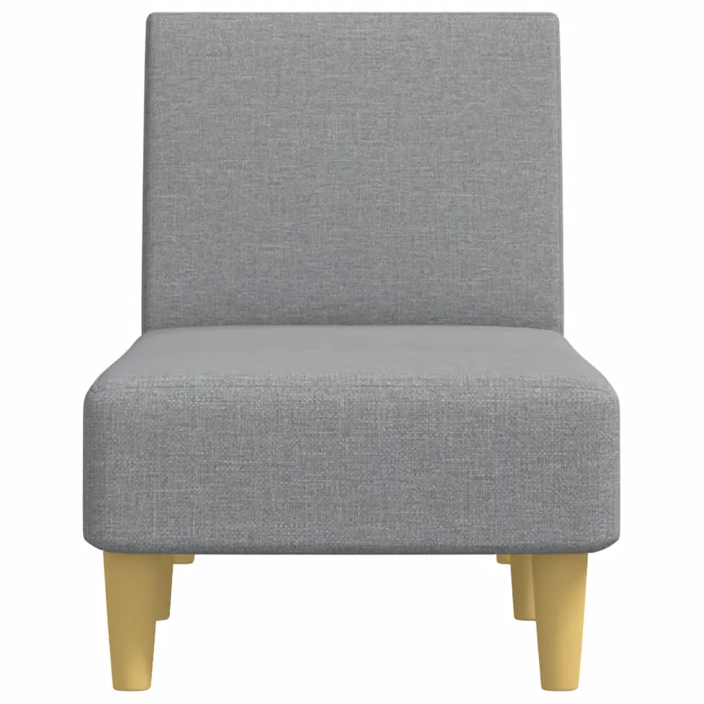 Chaise Longue in Tessuto Grigio Chiaro 352798