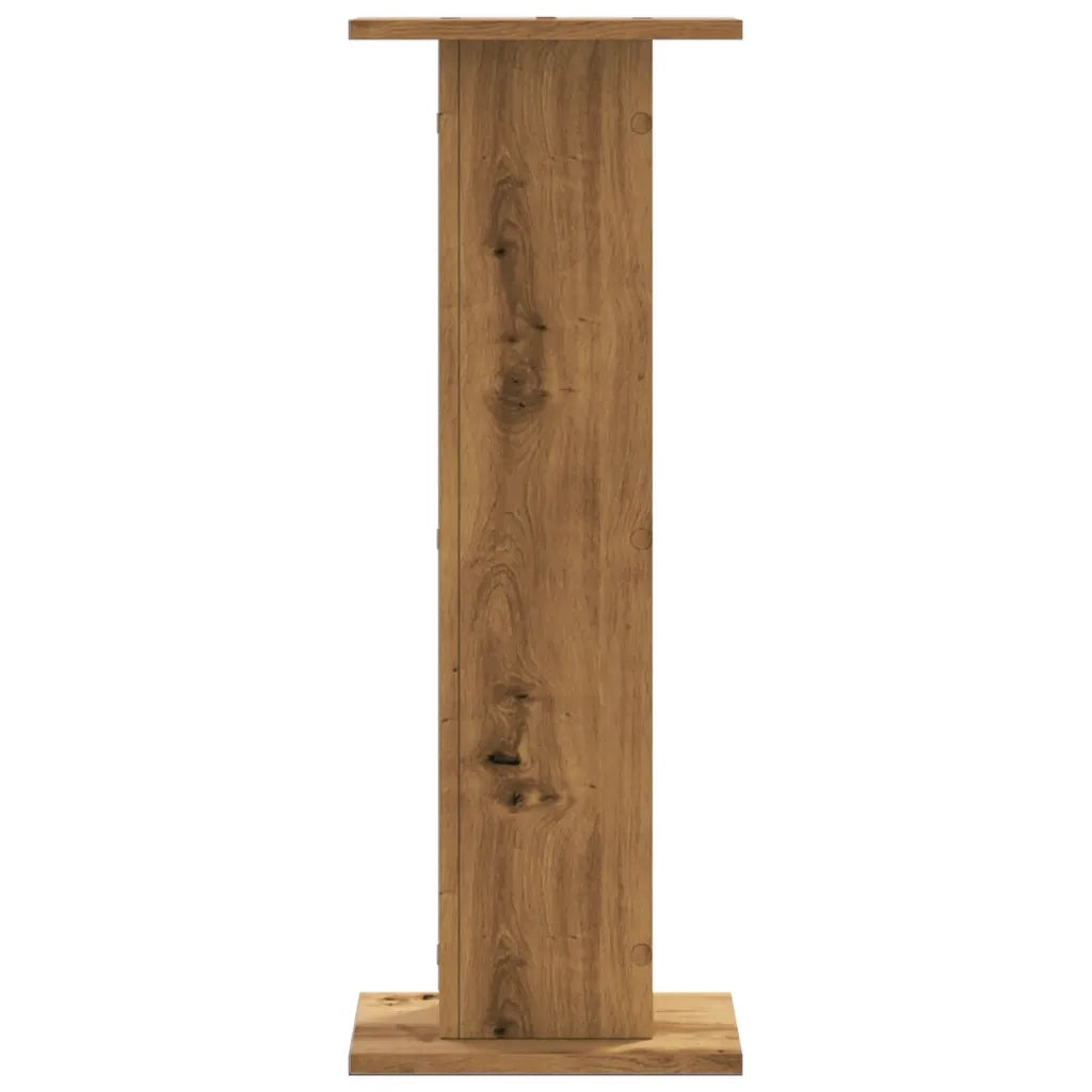 Supporti Altoparlanti 2 pz Rovere 30x30x80 cm in Multistrato 852671