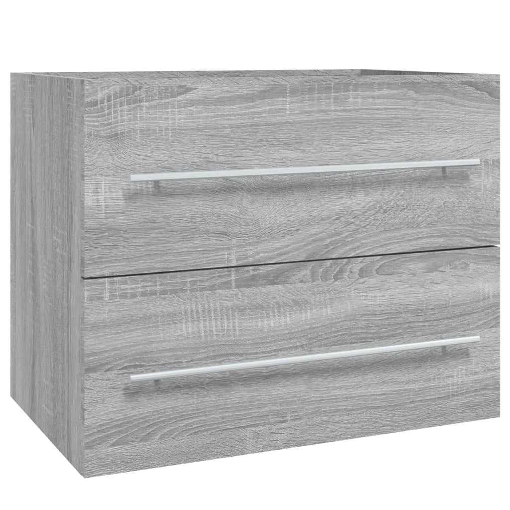 Mobile Lavabo Grigio Sonoma 60x38,5x48 cm in Legno Multistrato cod mxl 18012
