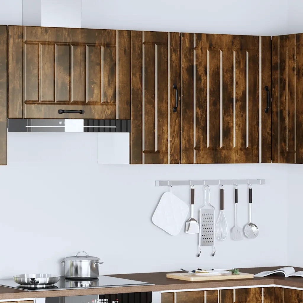 Pensile da Cucina Lucca Rovere Fumo in Legno Multistrato