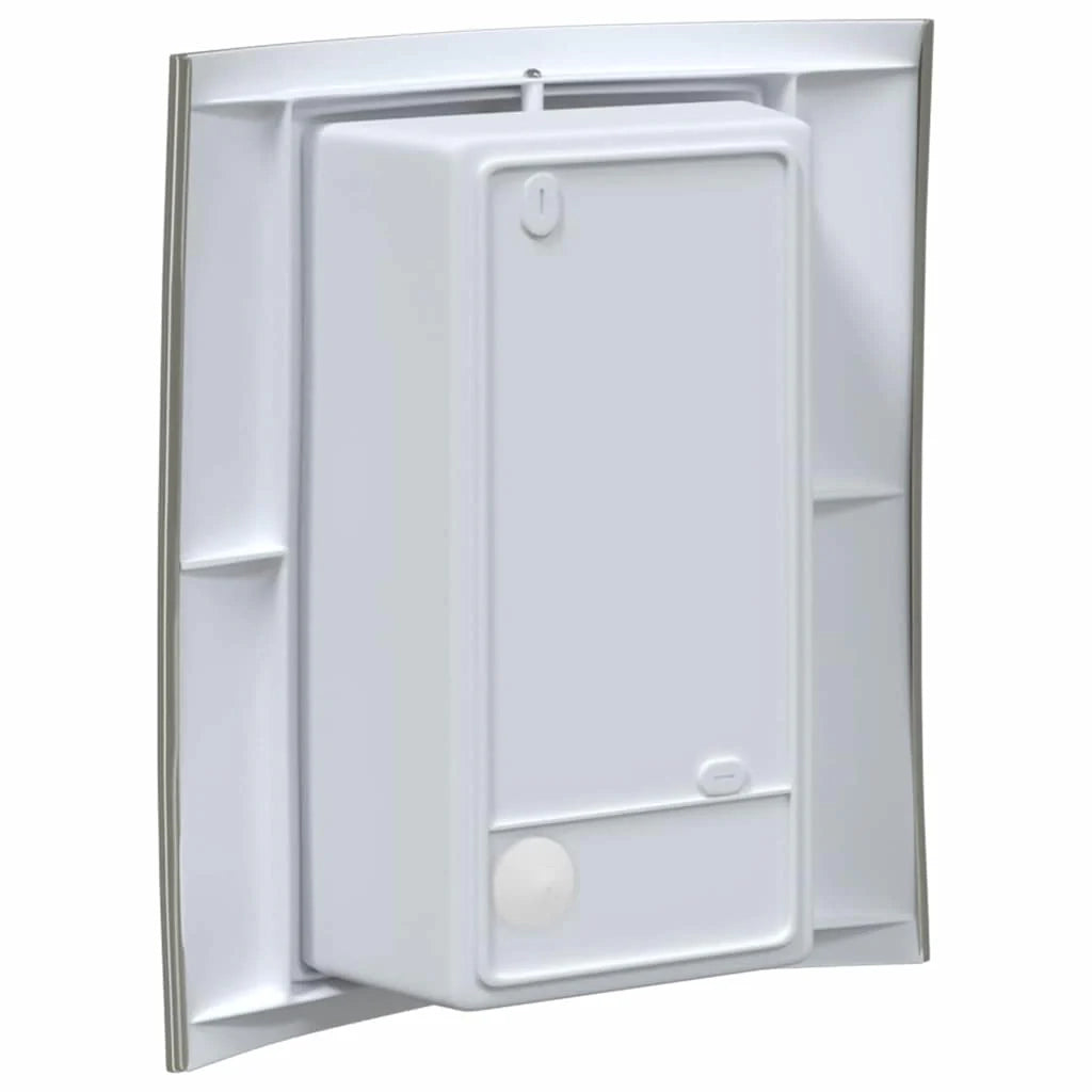Applique da esterno con sensore di movimento 23,5 x 9 x 26 cm design moderno in acciaio inox argento 02_0056517