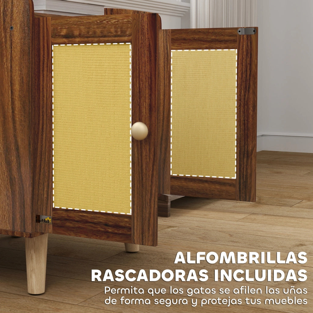 Tavolino da salotto con cassetti ¨C Minimal ¨C 55x43x59,6 cm marrone